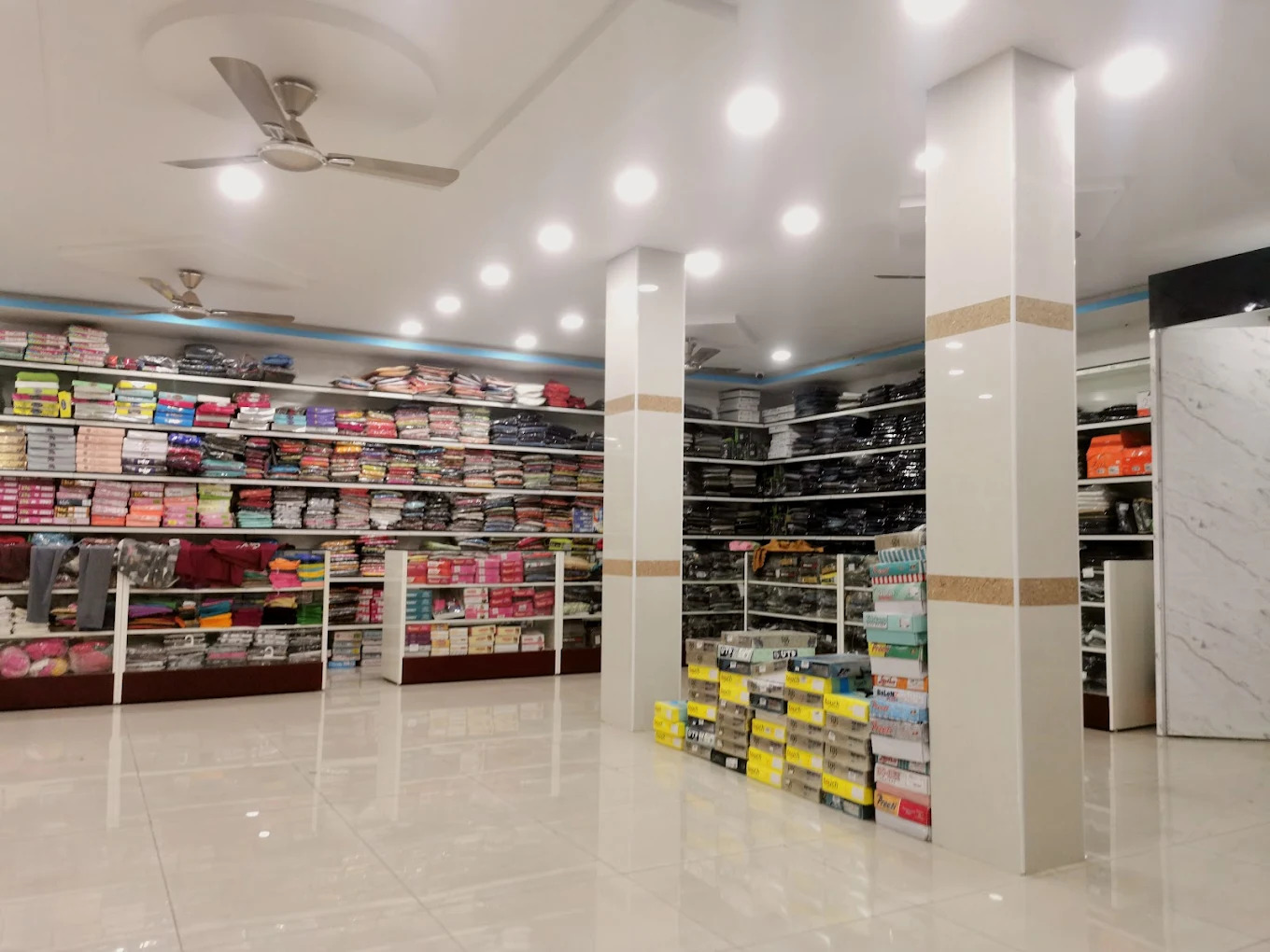 Interior clothing displays